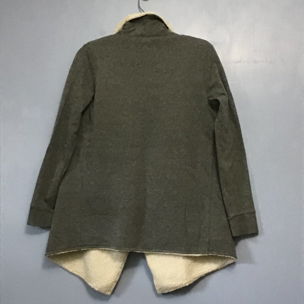 Gap Body Open Front Cardigan Sherpa Lined - Picture 2 of 4